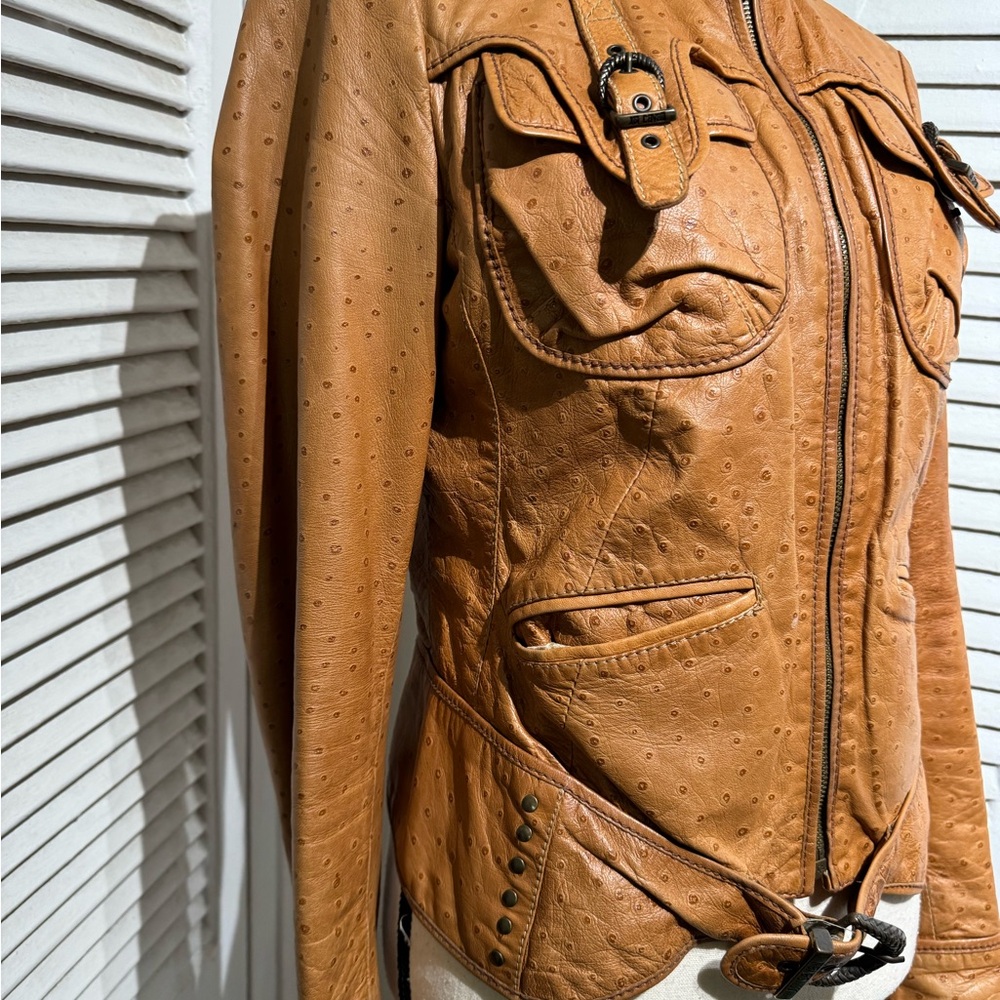 ASO SERENA VAN DER WOODSEN LEATHER JACKET - Picture 9 of 16
